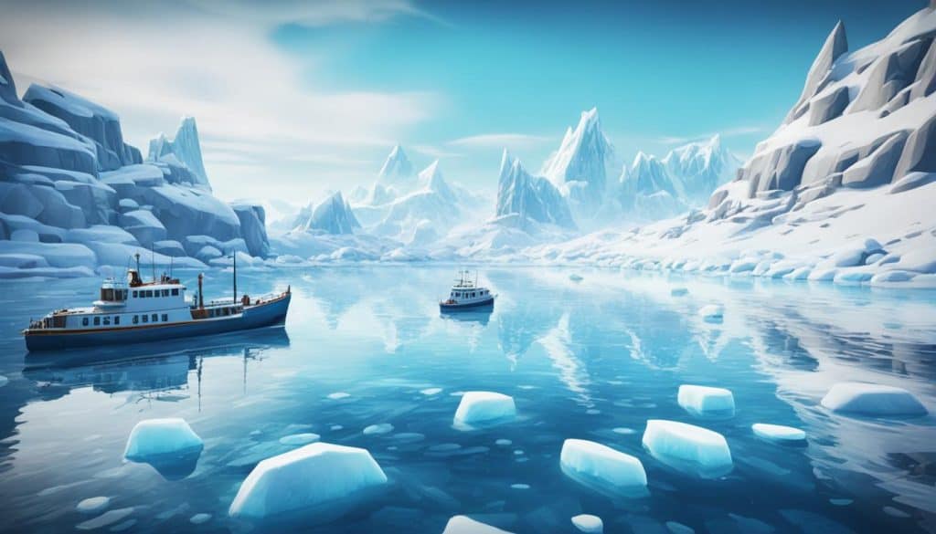 blueprint gaming's holiday-themed slot with arctic sea setting