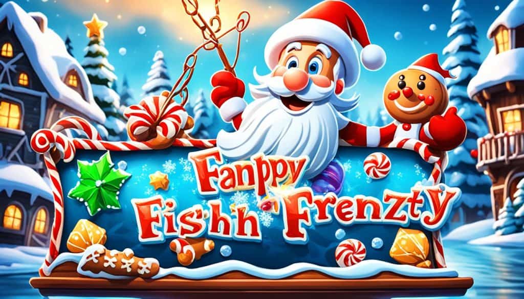 medium volatility and 95% rtp in Fishin' Frenzy Christmas slot